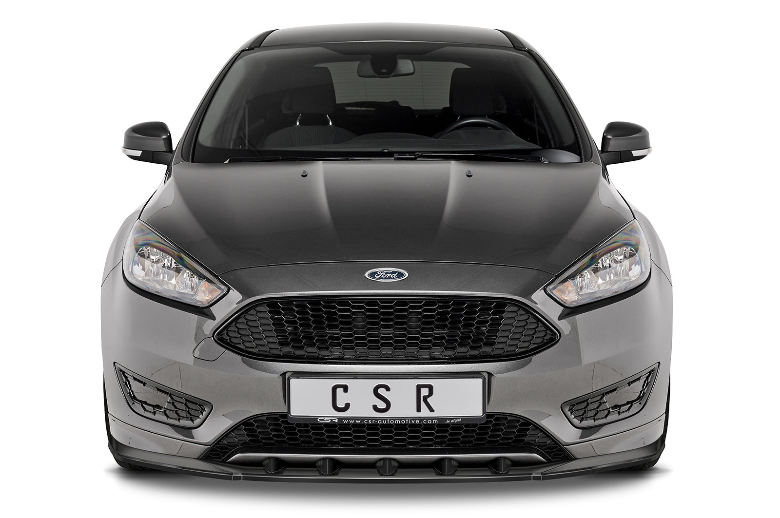 CSR Frontspoiler | Cup-Spoilerlippe mit ABE für Ford Focus MK3 ST-Line CSL478-S Strukturiert schwarz matt (keine Lackierung erforderlich)