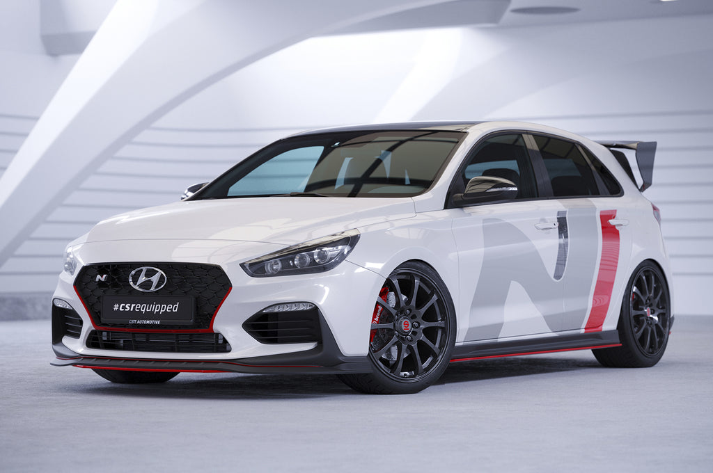 CSR Frontspoiler | Cup-Spoilerlippe mit ABE für Hyundai I30 (PD) N/N-Line CSL479-G Glossy schwarz Hochglanz (keine Lackierung erforderlich)