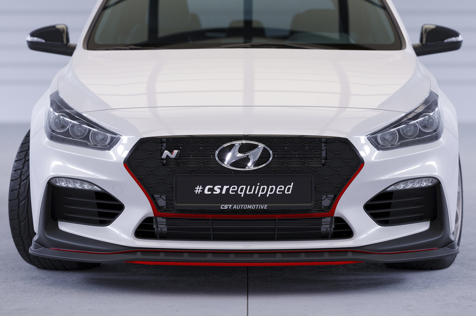 CSR Frontspoiler | Cup-Spoilerlippe mit ABE für Hyundai I30 (PD) N/N-Line CSL479-G Glossy schwarz Hochglanz (keine Lackierung erforderlich)