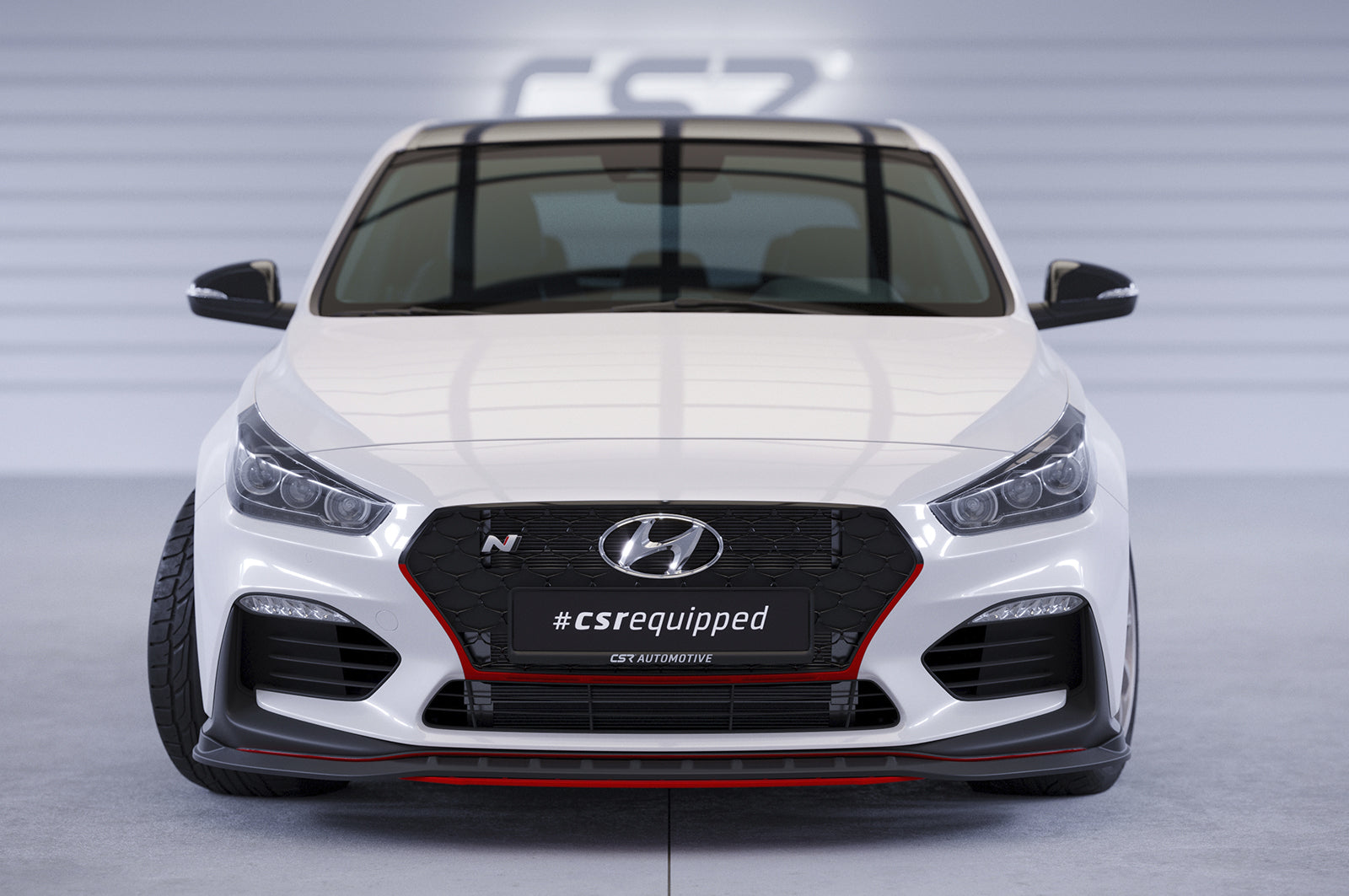 CSR Frontspoiler | Cup-Spoilerlippe mit ABE für Hyundai I30 (PD) N/N-Line CSL479-G Glossy schwarz Hochglanz (keine Lackierung erforderlich)