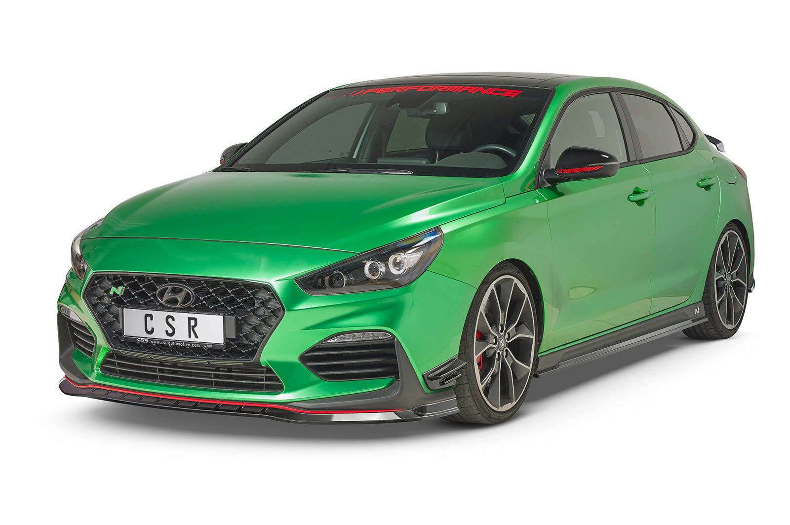 CSR Frontspoiler | Cup-Spoilerlippe mit ABE für Hyundai I30 (PD) N/N-Line CSL479-G Glossy schwarz Hochglanz (keine Lackierung erforderlich)