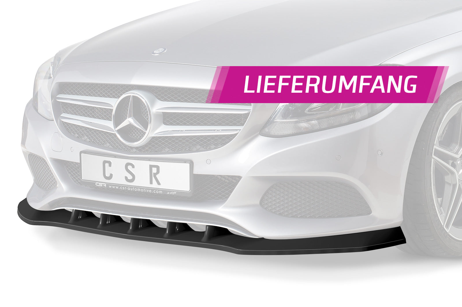 CSR Frontspoiler | Cup-Spoilerlippe mit ABE für Mercedes-Benz C-Klasse 205 CSL482