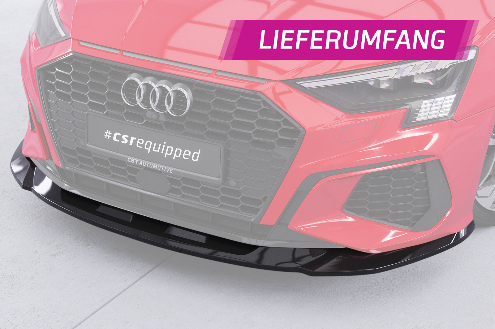 CSR Frontspoiler | Cup-Spoilerlippe mit ABE für Audi A3 8Y S-Line / S3 8Y CSL483