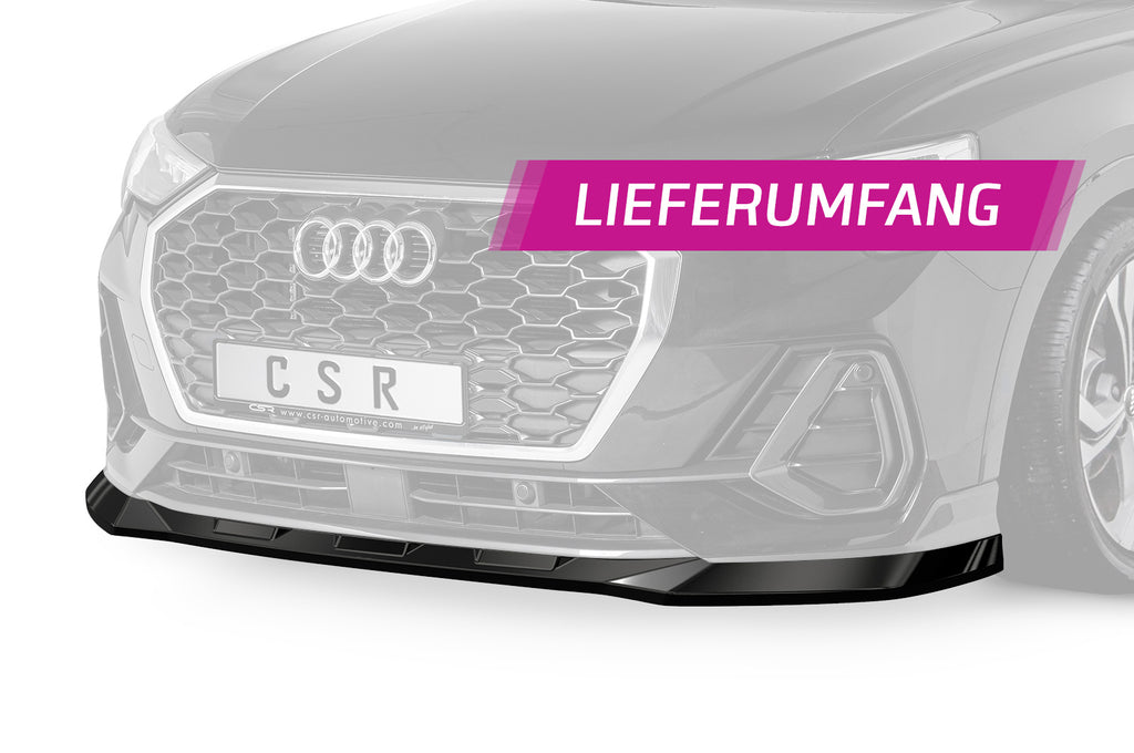 CSR Frontspoiler | Cup-Spoilerlippe mit ABE für Audi Q3 (Typ F3) Sportback CSL485