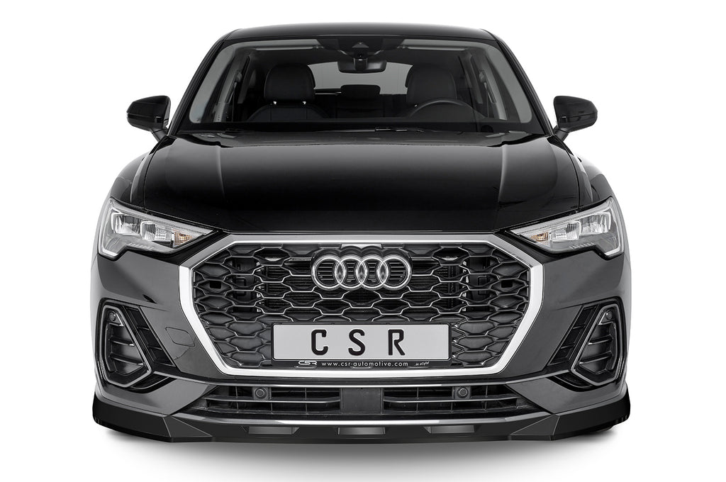 CSR Frontspoiler | Cup-Spoilerlippe mit ABE für Audi Q3 (Typ F3) Sportback CSL485-L Unlackiert roh (Lackierung erforderlich)
