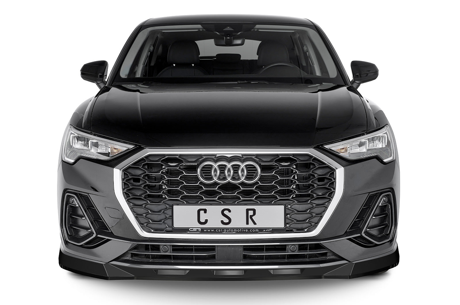 CSR Frontspoiler | Cup-Spoilerlippe mit ABE für Audi Q3 (Typ F3) Sportback CSL485-L Unlackiert roh (Lackierung erforderlich)