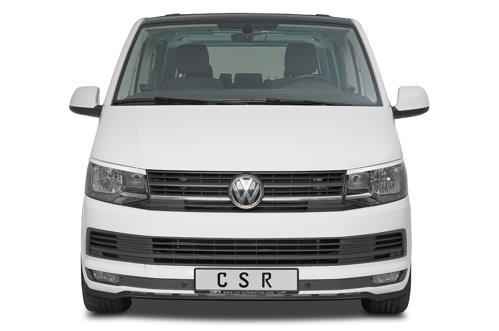 CSR Frontspoiler | Cup-Spoilerlippe mit ABE für VW T6 Bus CSL486-L Unlackiert roh (Lackierung erforderlich)