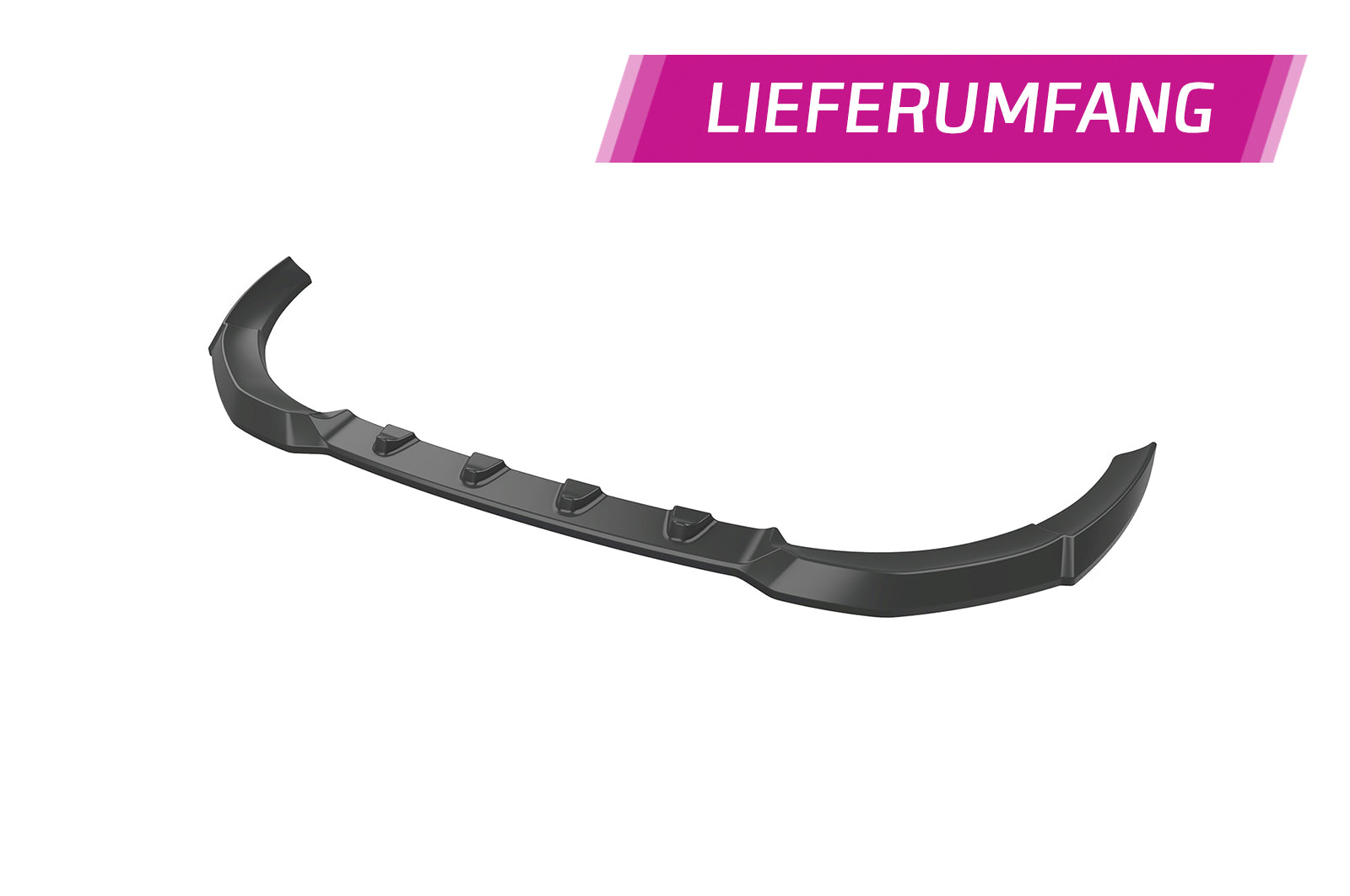 CSR Frontspoiler | Cup-Spoilerlippe mit ABE für Fiat 500 Abarth 595 CSL487-C Carbon Look Hochglanz (keine Lackierung erforderlich)