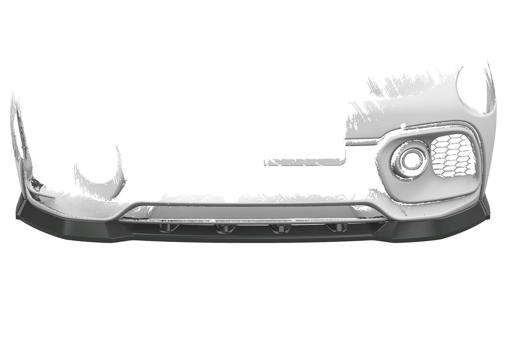 CSR Frontspoiler | Cup-Spoilerlippe mit ABE für Fiat 500 Abarth 595 CSL487-S Strukturiert schwarz matt (keine Lackierung erforderlich)