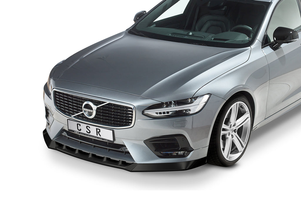 CSR Frontspoiler | Cup-Spoilerlippe mit ABE für Volvo S90 CSL488-S Strukturiert schwarz matt (keine Lackierung erforderlich)
