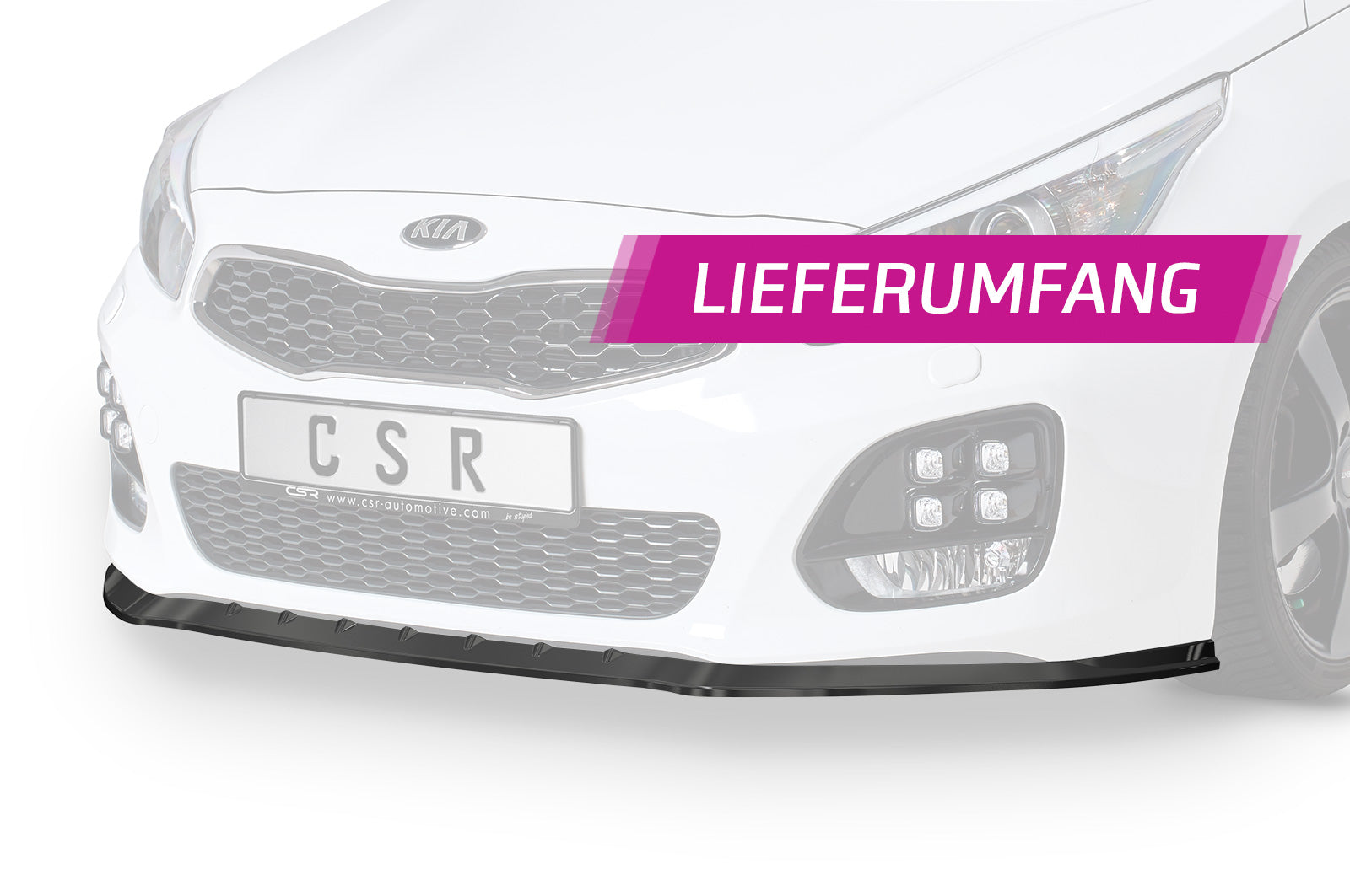CSR Frontspoiler | Cup-Spoilerlippe mit ABE für KIA Ceed (JD) GT-Line CSL489