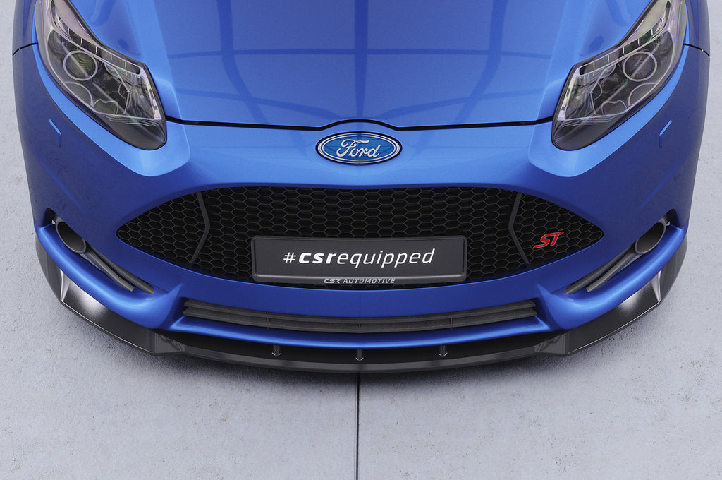 CSR Frontspoiler | Cup-Spoilerlippe mit ABE für Ford Focus MK3 ST CSL491-C Carbon Look Hochglanz (keine Lackierung erforderlich)