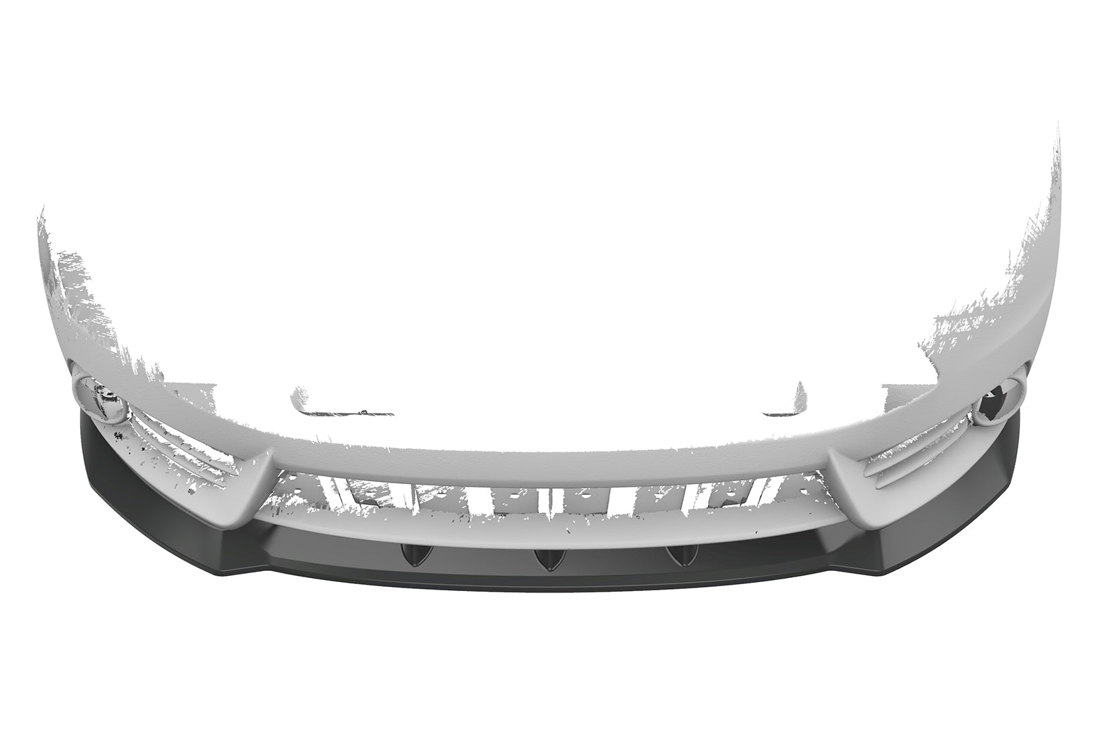 CSR Frontspoiler | Cup-Spoilerlippe mit ABE für Ford Focus MK3 ST CSL491-S Strukturiert schwarz matt (keine Lackierung erforderlich)