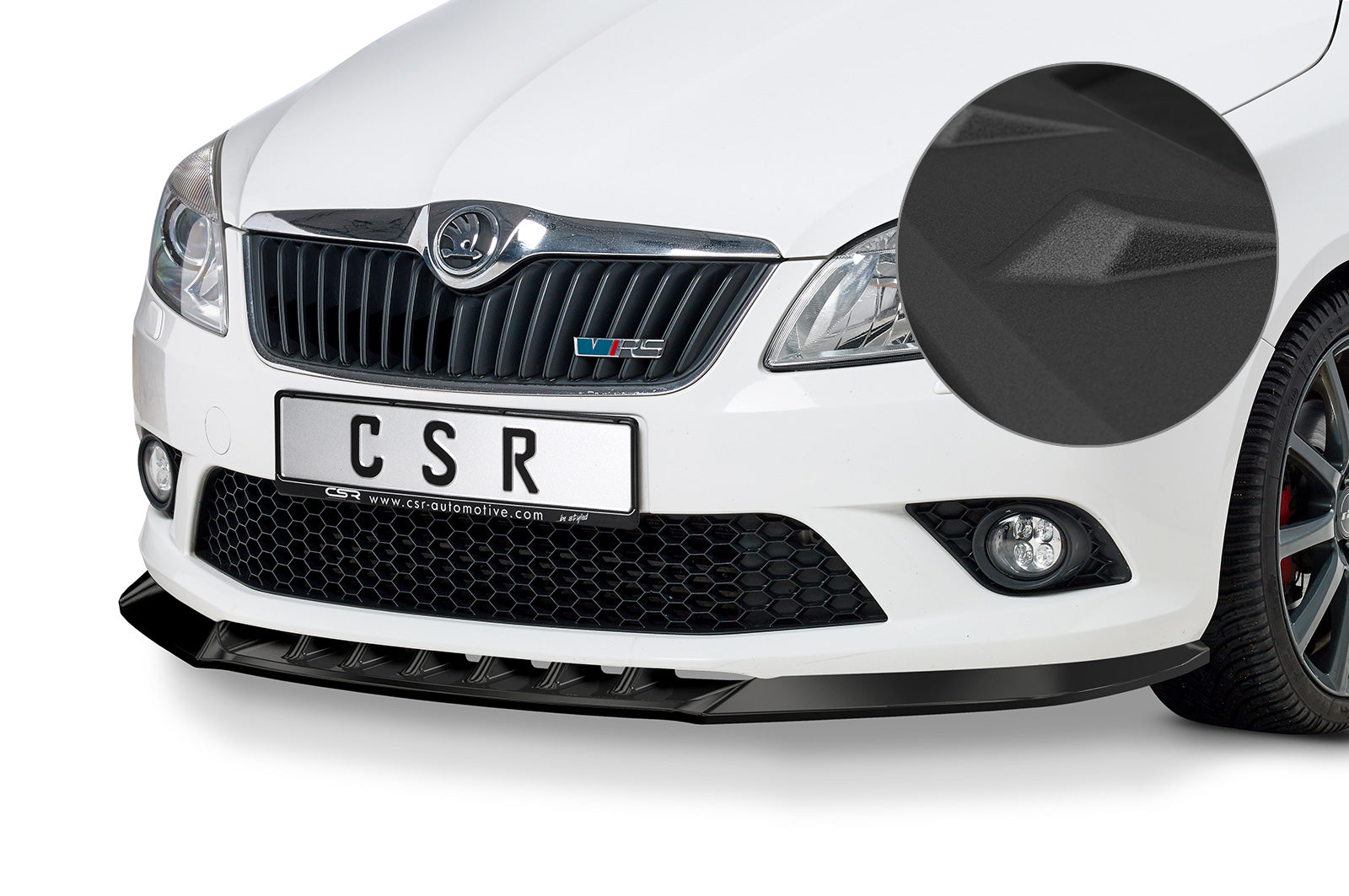 CSR Frontspoiler | Cup-Spoilerlippe mit ABE für Skoda Fabia 2 RS (Typ 5J) CSL493