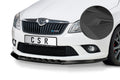 CSR Frontspoiler | Cup-Spoilerlippe mit ABE für Skoda Fabia 2 RS (Typ 5J) CSL493-L Unlackiert roh (Lackierung erforderlich)