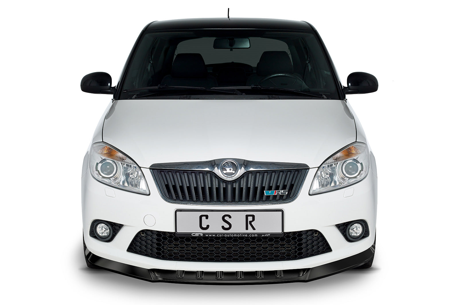 CSR Frontspoiler | Cup-Spoilerlippe mit ABE für Skoda Fabia 2 RS (Typ 5J) CSL493-L Unlackiert roh (Lackierung erforderlich)