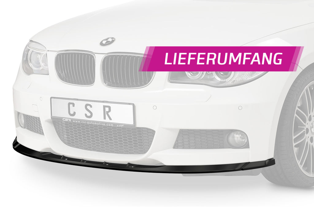 CSR Frontspoiler | Cup-Spoilerlippe mit ABE für BMW 1er E82 / E88 M-Paket CSL494