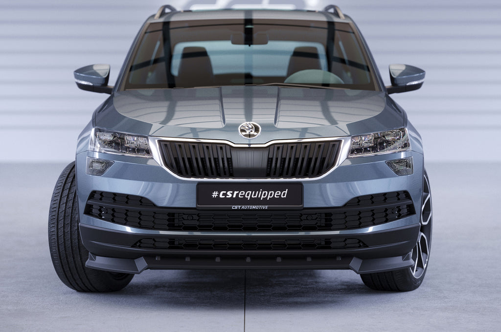 CSR Frontspoiler | Cup-Spoilerlippe mit ABE für Skoda Karoq CSL495-L Unlackiert roh (Lackierung erforderlich)