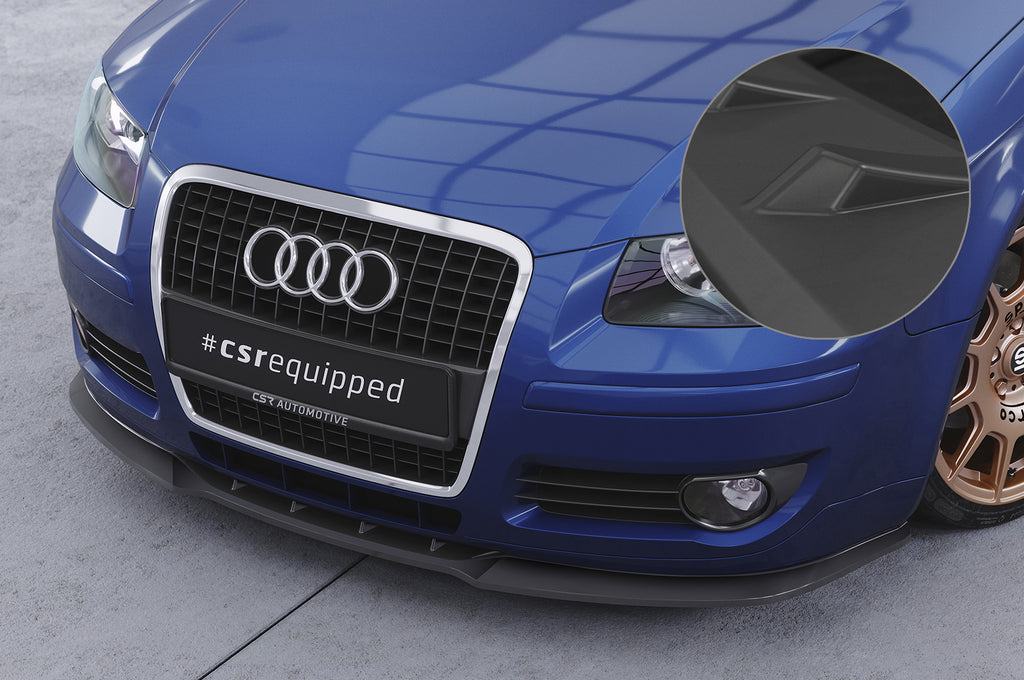 CSR Frontspoiler | Cup-Spoilerlippe mit ABE für Audi A3 (8P/8PA) CSL497-L Unlackiert roh (Lackierung erforderlich)