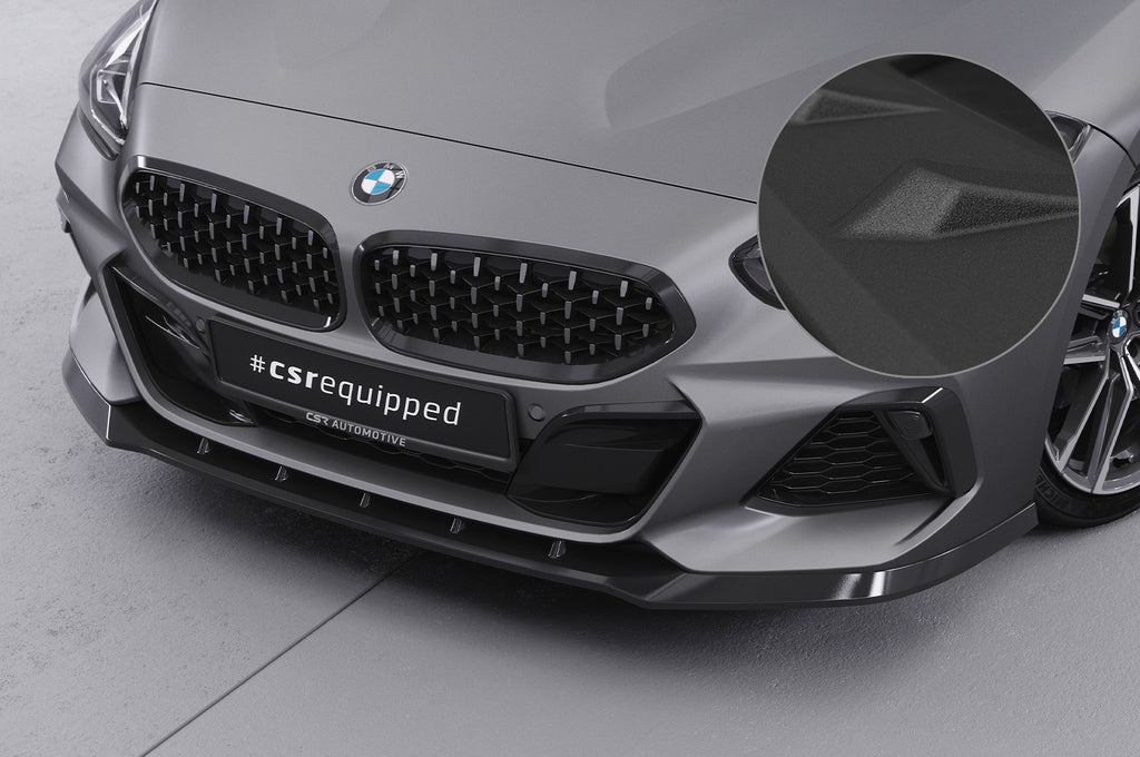 CSR Frontspoiler | Cup-Spoilerlippe mit ABE für BMW Z4 (G29) M-Paket/M40i CSL498-S Strukturiert schwarz matt (keine Lackierung erforderlich)