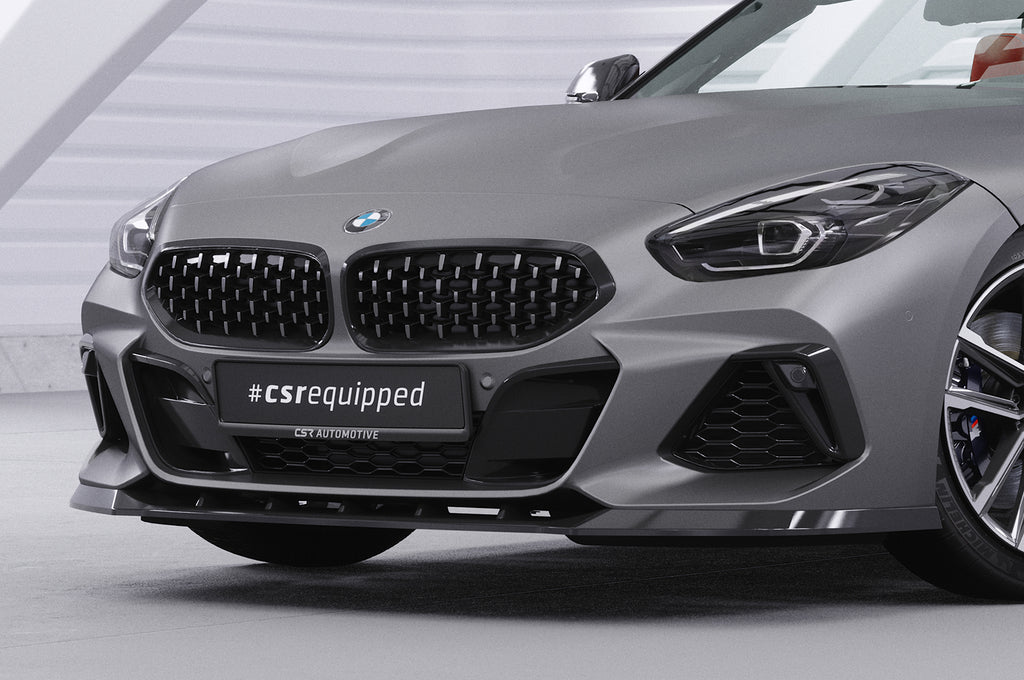 CSR Frontspoiler | Cup-Spoilerlippe mit ABE für BMW Z4 (G29) M-Paket/M40i CSL498-S Strukturiert schwarz matt (keine Lackierung erforderlich)