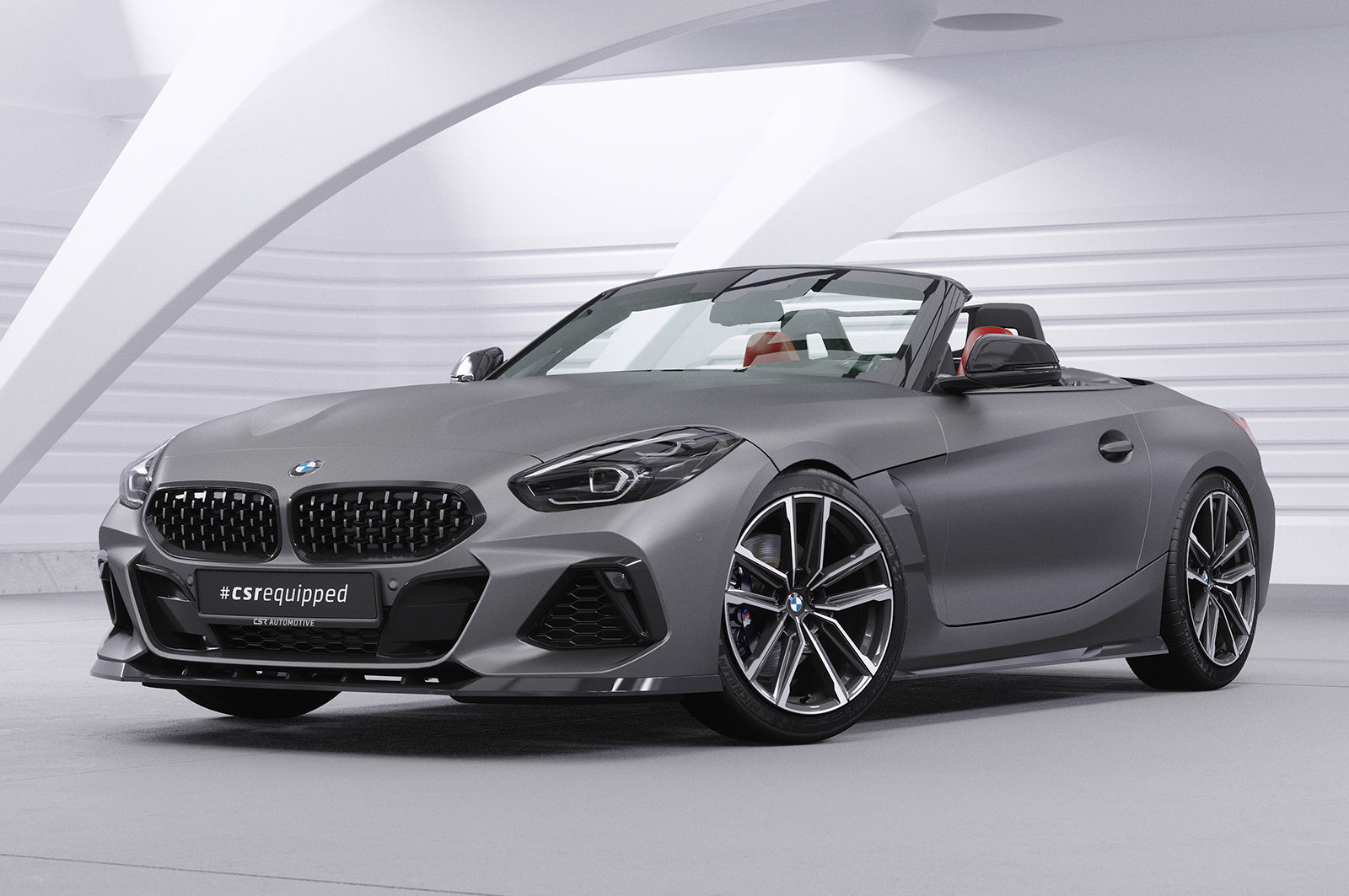 CSR Frontspoiler | Cup-Spoilerlippe mit ABE für BMW Z4 (G29) M-Paket/M40i CSL498-S Strukturiert schwarz matt (keine Lackierung erforderlich)