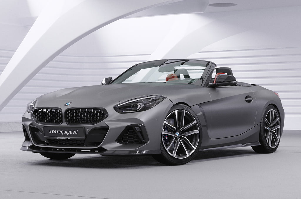 CSR Frontspoiler | Cup-Spoilerlippe mit ABE für BMW Z4 (G29) M-Paket/M40i CSL498-C Carbon Look Hochglanz (keine Lackierung erforderlich)