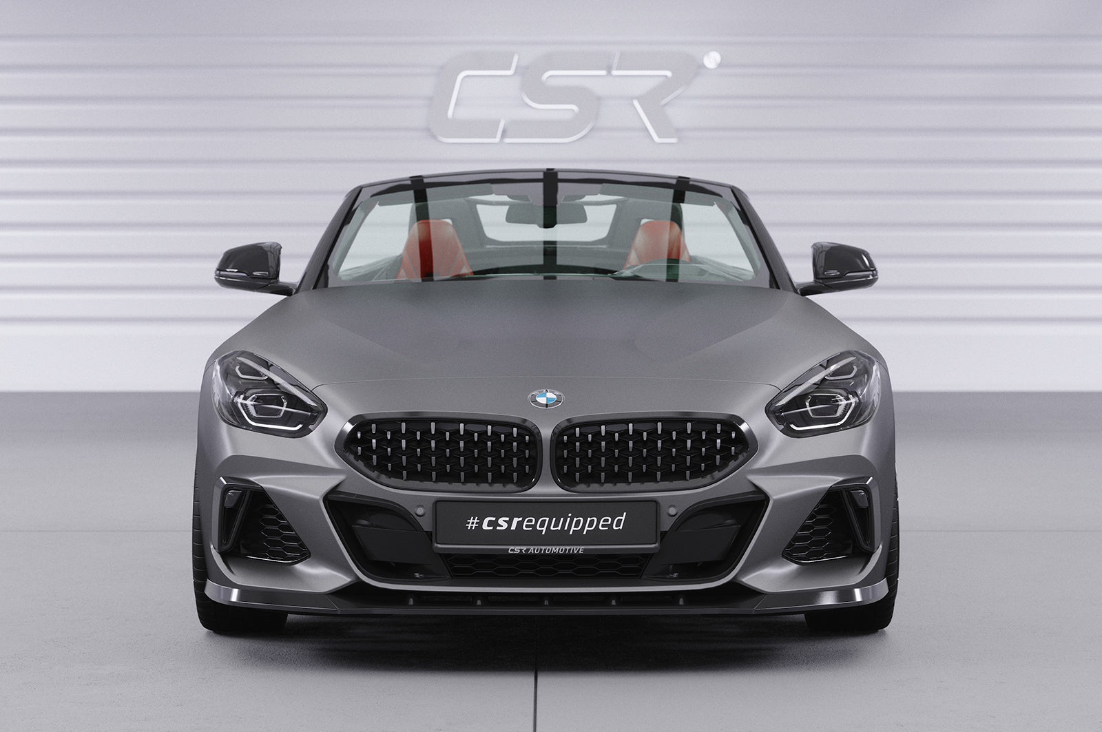 CSR Frontspoiler | Cup-Spoilerlippe mit ABE für BMW Z4 (G29) M-Paket/M40i CSL498-S Strukturiert schwarz matt (keine Lackierung erforderlich)