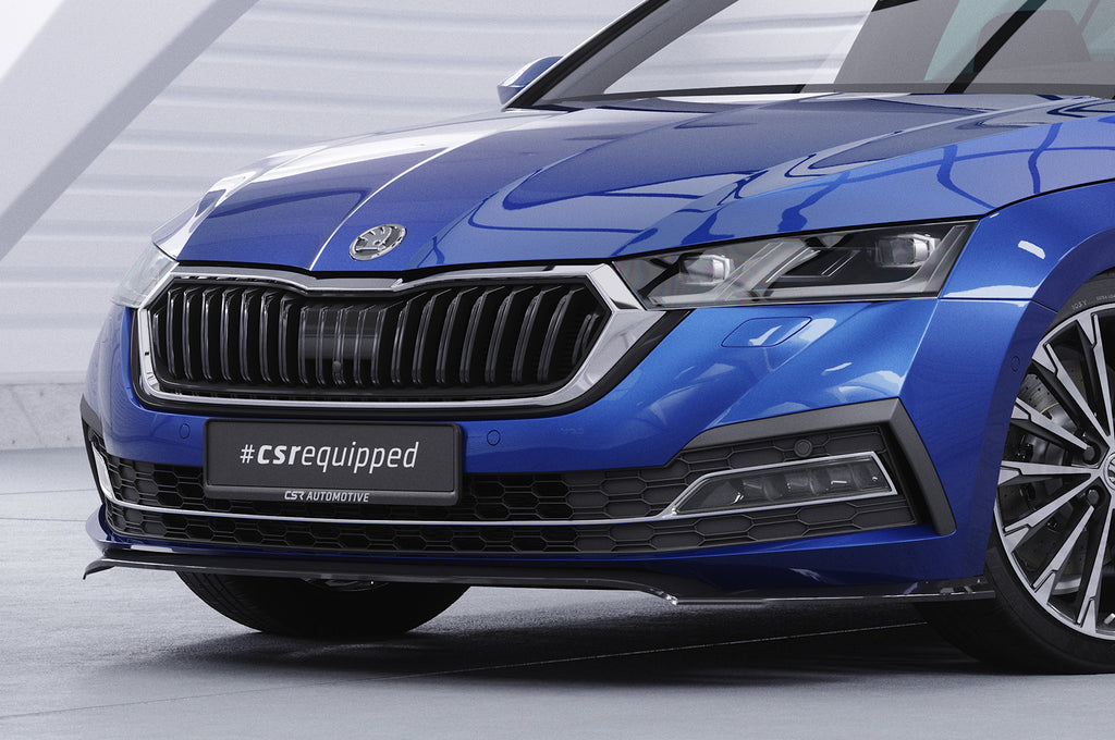 CSR Frontspoiler | Cup-Spoilerlippe mit ABE für Skoda Octavia 4 CSL501-S Strukturiert schwarz matt (keine Lackierung erforderlich)