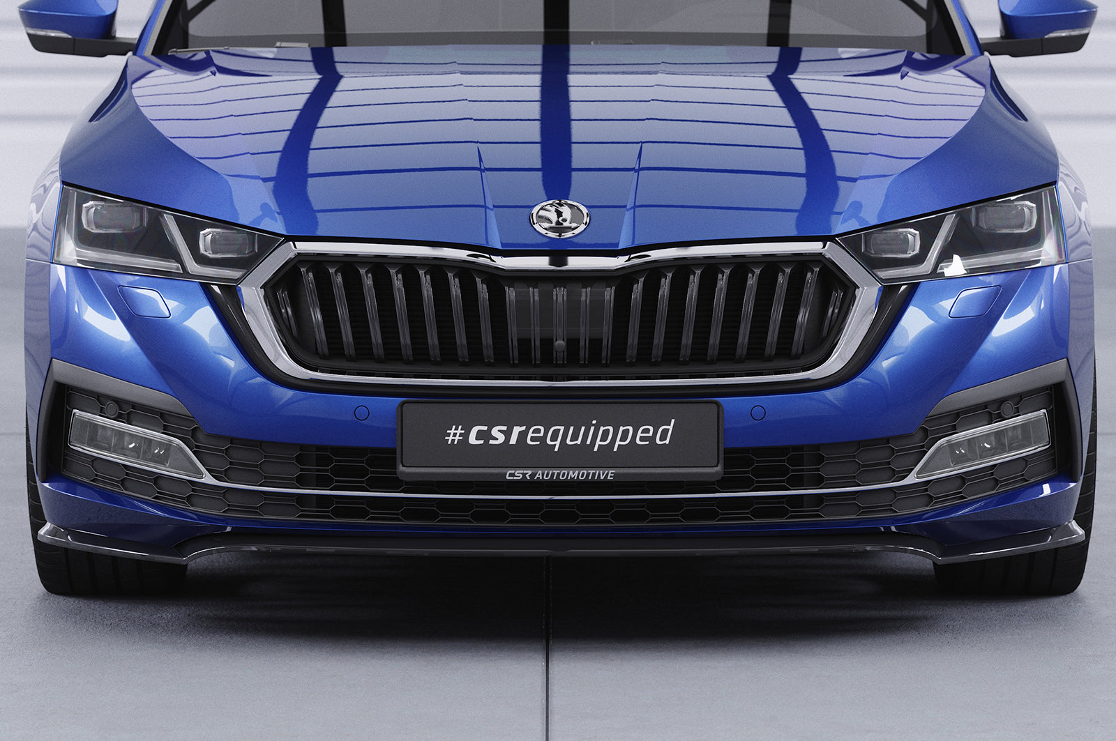 CSR Frontspoiler | Cup-Spoilerlippe mit ABE für Skoda Octavia 4 CSL501-S Strukturiert schwarz matt (keine Lackierung erforderlich)