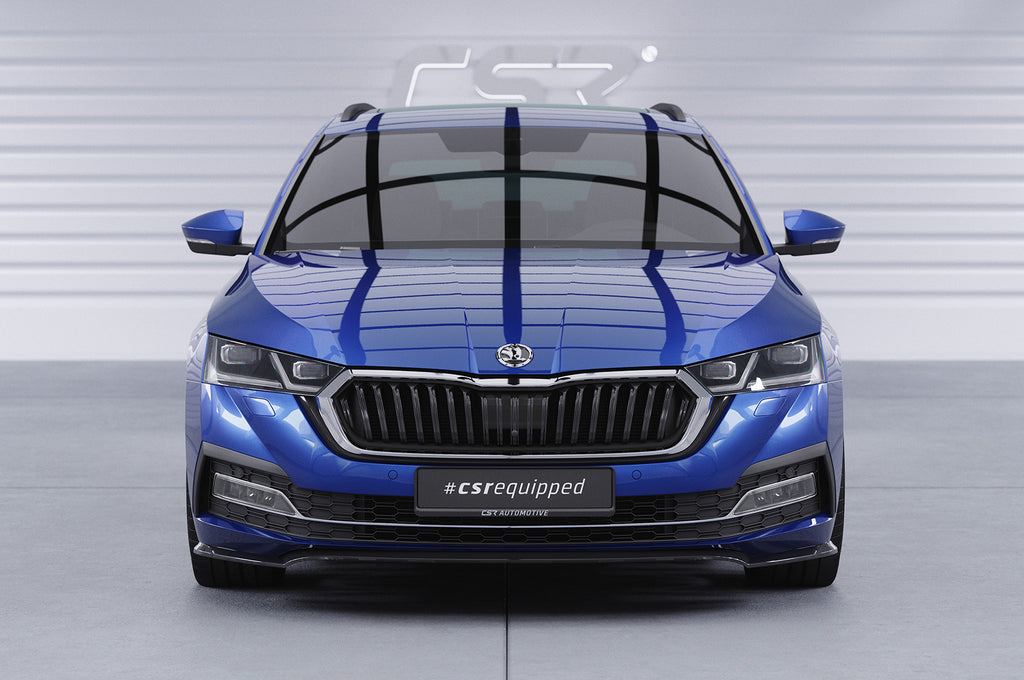 CSR Frontspoiler | Cup-Spoilerlippe mit ABE für Skoda Octavia 4 CSL501-S Strukturiert schwarz matt (keine Lackierung erforderlich)