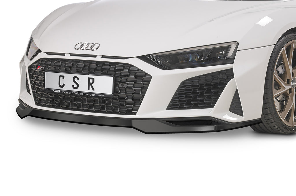 CSR Frontspoiler | Cup-Spoilerlippe mit ABE für Audi R8 (Typ 4S) CSL502-C Carbon Look Hochglanz (keine Lackierung erforderlich)