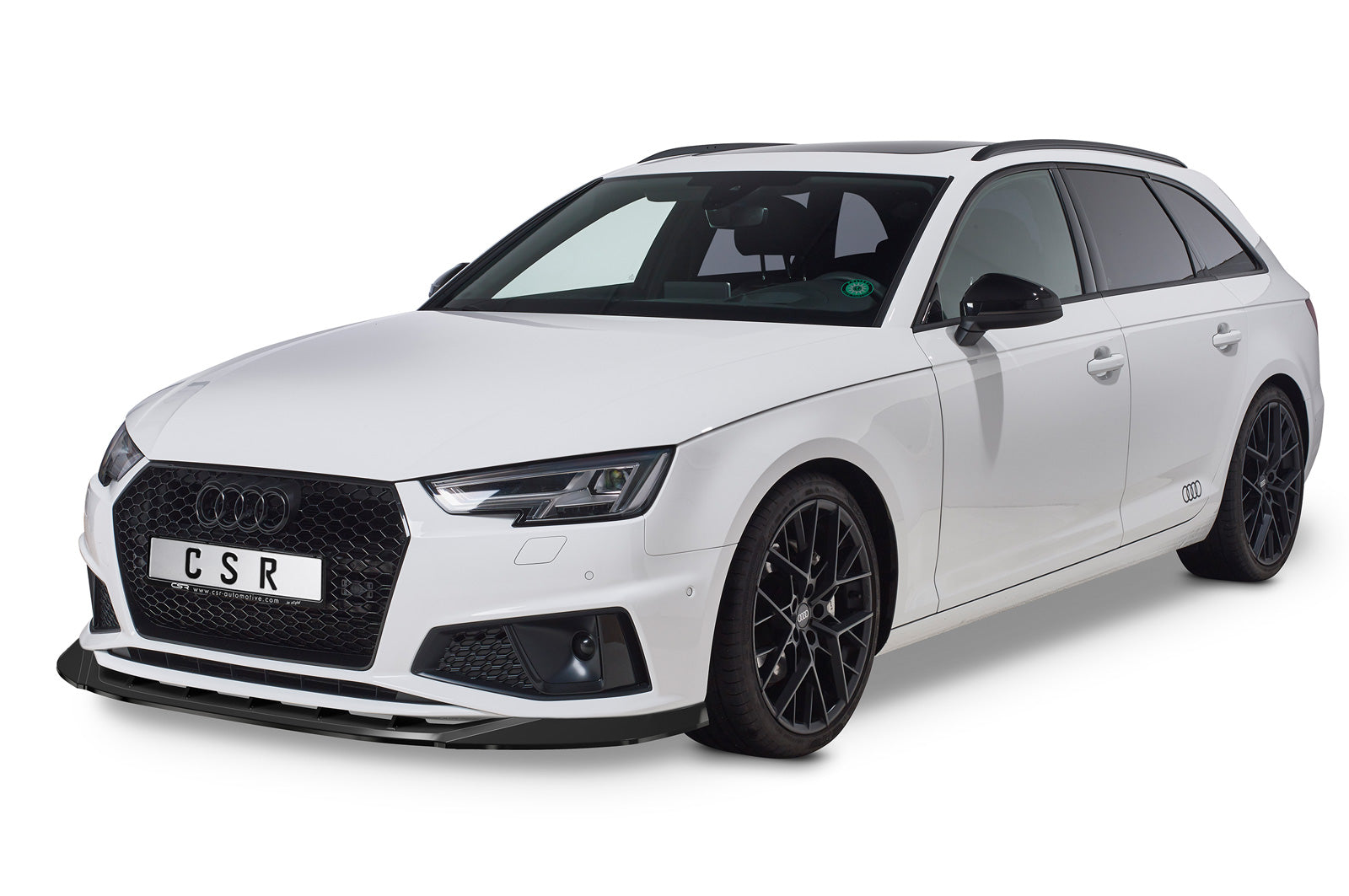 CSR Frontspoiler | Cup-Spoilerlippe mit ABE für Audi A4 B9 CSL503-L Unlackiert roh (Lackierung erforderlich)