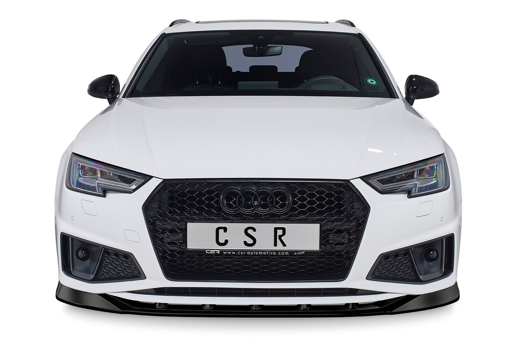 CSR Frontspoiler | Cup-Spoilerlippe mit ABE für Audi A4 B9 CSL503-L Unlackiert roh (Lackierung erforderlich)