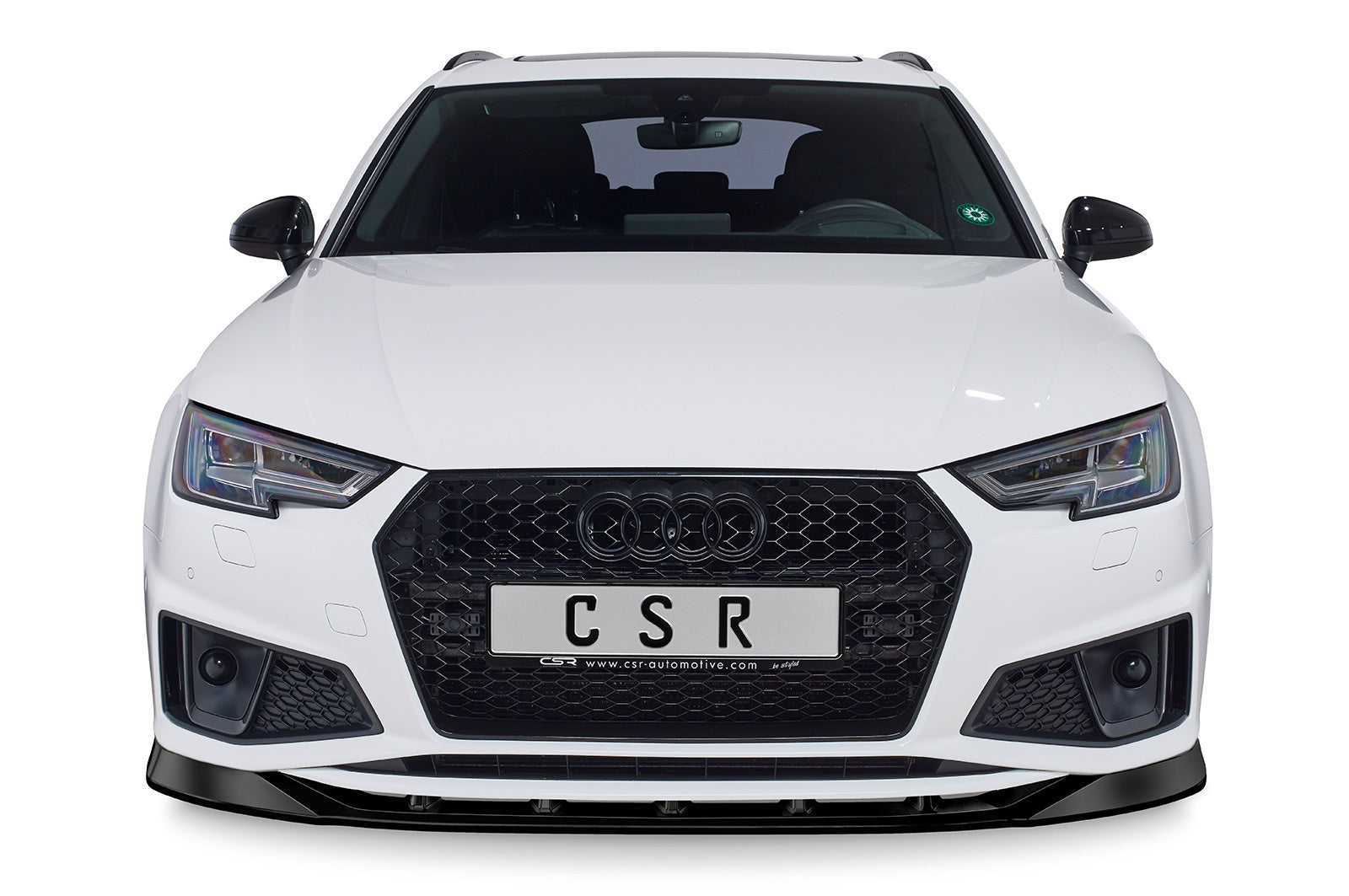 CSR Frontspoiler | Cup-Spoilerlippe mit ABE für Audi A4 B9 CSL503-L Unlackiert roh (Lackierung erforderlich)
