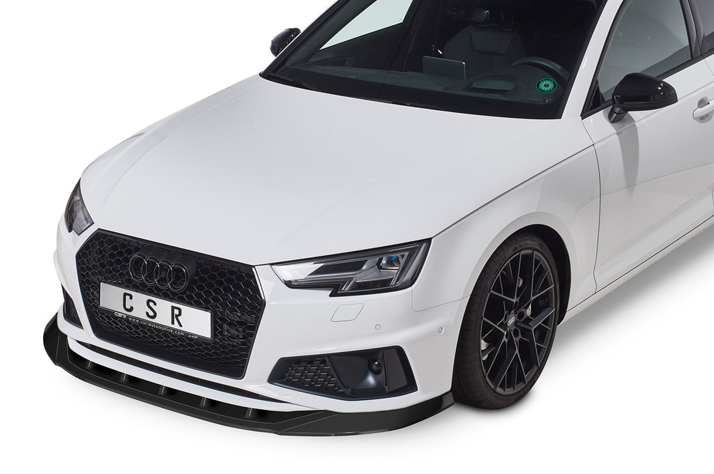 CSR Frontspoiler | Cup-Spoilerlippe mit ABE für Audi A4 B9 CSL503-L Unlackiert roh (Lackierung erforderlich)