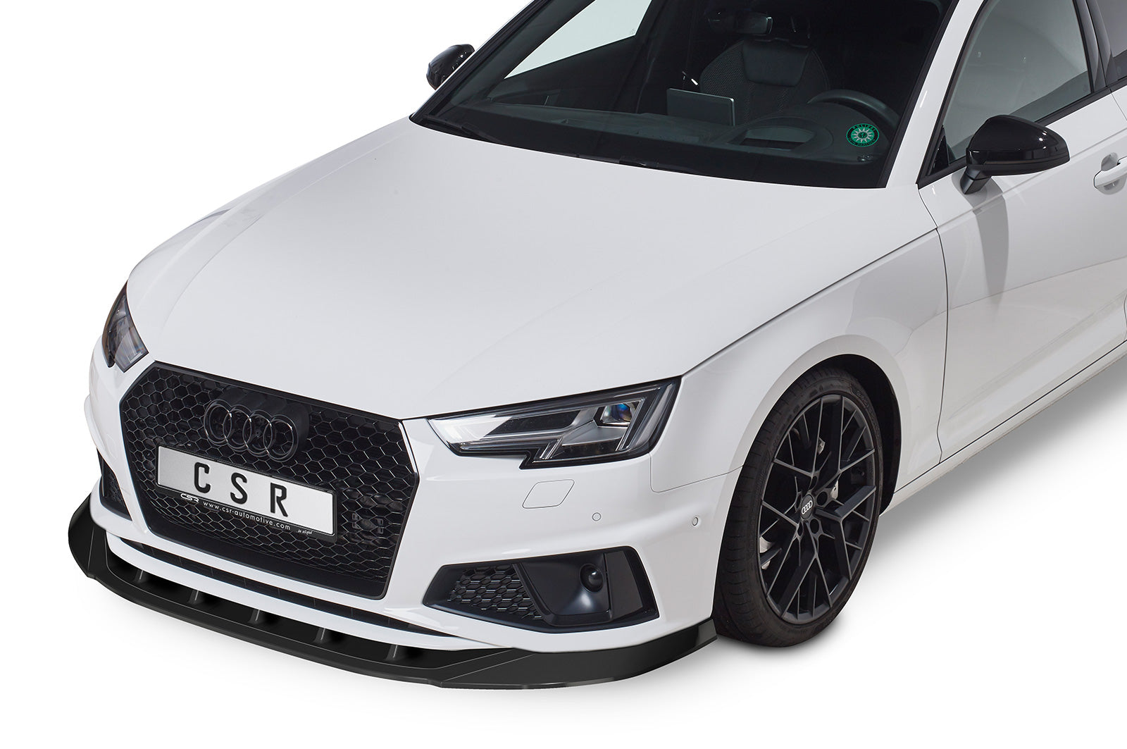 CSR Frontspoiler | Cup-Spoilerlippe mit ABE für Audi A4 B9 CSL503-L Unlackiert roh (Lackierung erforderlich)