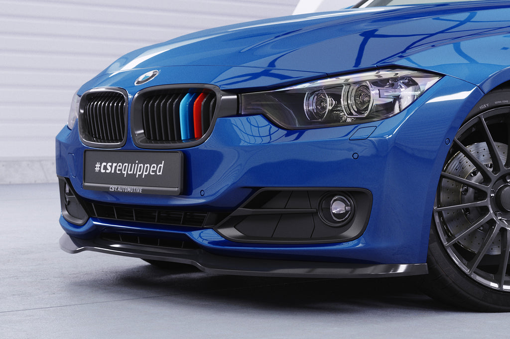 CSR Frontspoiler | Cup-Spoilerlippe mit ABE für BMW 3er (F30 / F31) CSL506-S Strukturiert schwarz matt (keine Lackierung erforderlich)