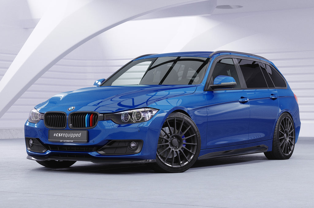CSR Frontspoiler | Cup-Spoilerlippe mit ABE für BMW 3er (F30 / F31) CSL506-S Strukturiert schwarz matt (keine Lackierung erforderlich)