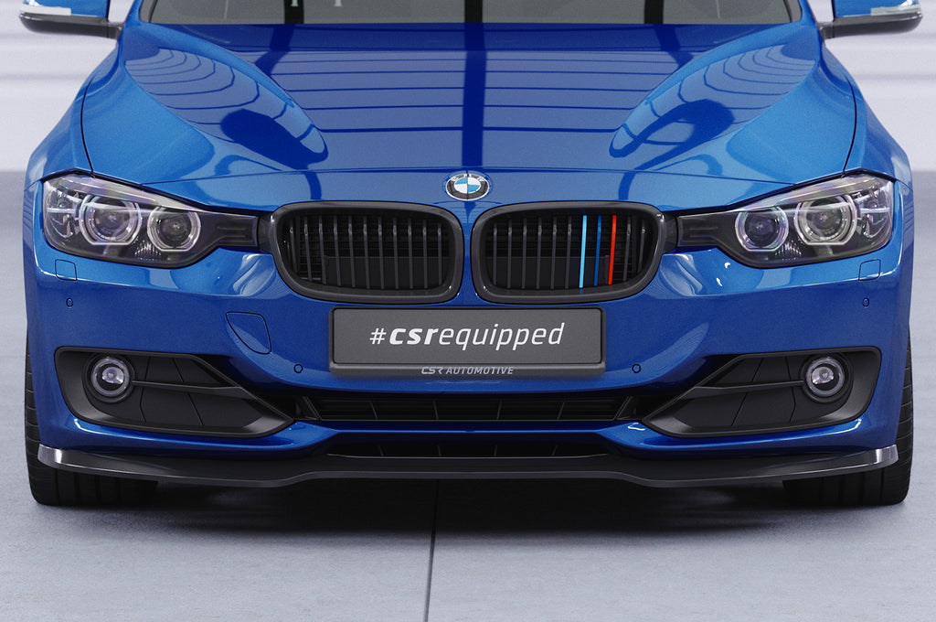 CSR Frontspoiler | Cup-Spoilerlippe mit ABE für BMW 3er (F30 / F31) CSL506-S Strukturiert schwarz matt (keine Lackierung erforderlich)