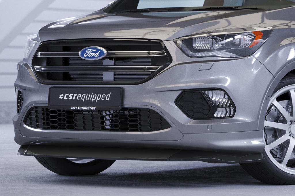 CSR Frontspoiler | Cup-Spoilerlippe mit ABE für Ford Kuga 2 CSL507-C Carbon Look Hochglanz (keine Lackierung erforderlich)