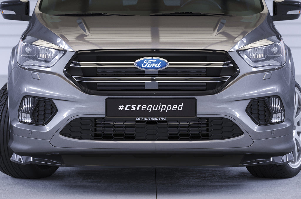 CSR Frontspoiler | Cup-Spoilerlippe mit ABE für Ford Kuga 2 CSL507-S Strukturiert schwarz matt (keine Lackierung erforderlich)