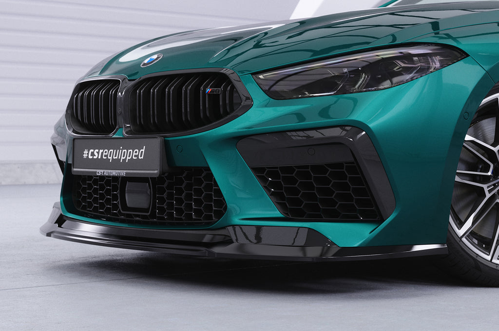 CSR Frontspoiler | Cup-Spoilerlippe mit ABE für BMW M8 Competition (F91/F92/F93) CSL508-L Unlackiert roh (Lackierung erforderlich)