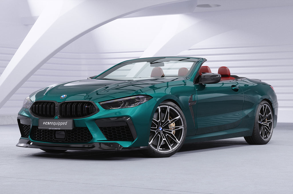CSR Frontspoiler | Cup-Spoilerlippe mit ABE für BMW M8 Competition (F91/F92/F93) CSL508-L Unlackiert roh (Lackierung erforderlich)