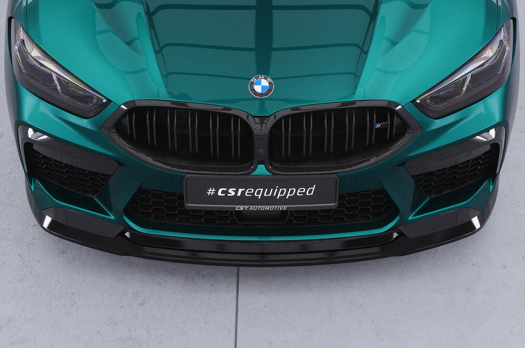 CSR Frontspoiler | Cup-Spoilerlippe mit ABE für BMW M8 Competition (F91/F92/F93) CSL508-G Glossy schwarz Hochglanz (keine Lackierung erforderlich)