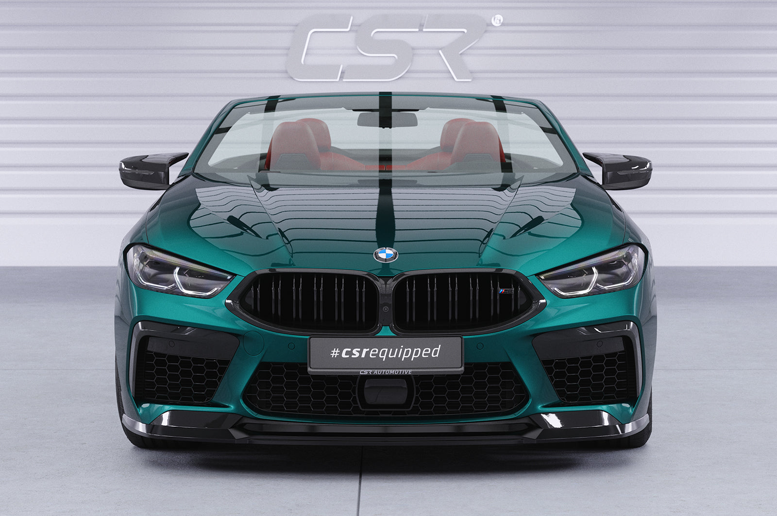 CSR Frontspoiler | Cup-Spoilerlippe mit ABE für BMW M8 Competition (F91/F92/F93) CSL508-G Glossy schwarz Hochglanz (keine Lackierung erforderlich)