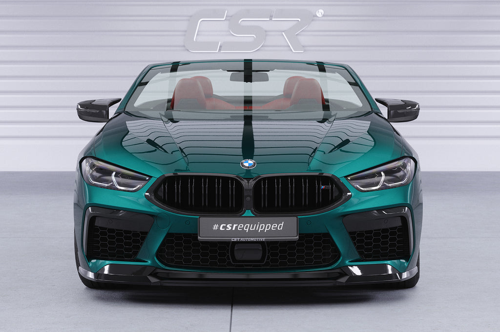 CSR Frontspoiler | Cup-Spoilerlippe mit ABE für BMW M8 Competition (F91/F92/F93) CSL508-L Unlackiert roh (Lackierung erforderlich)