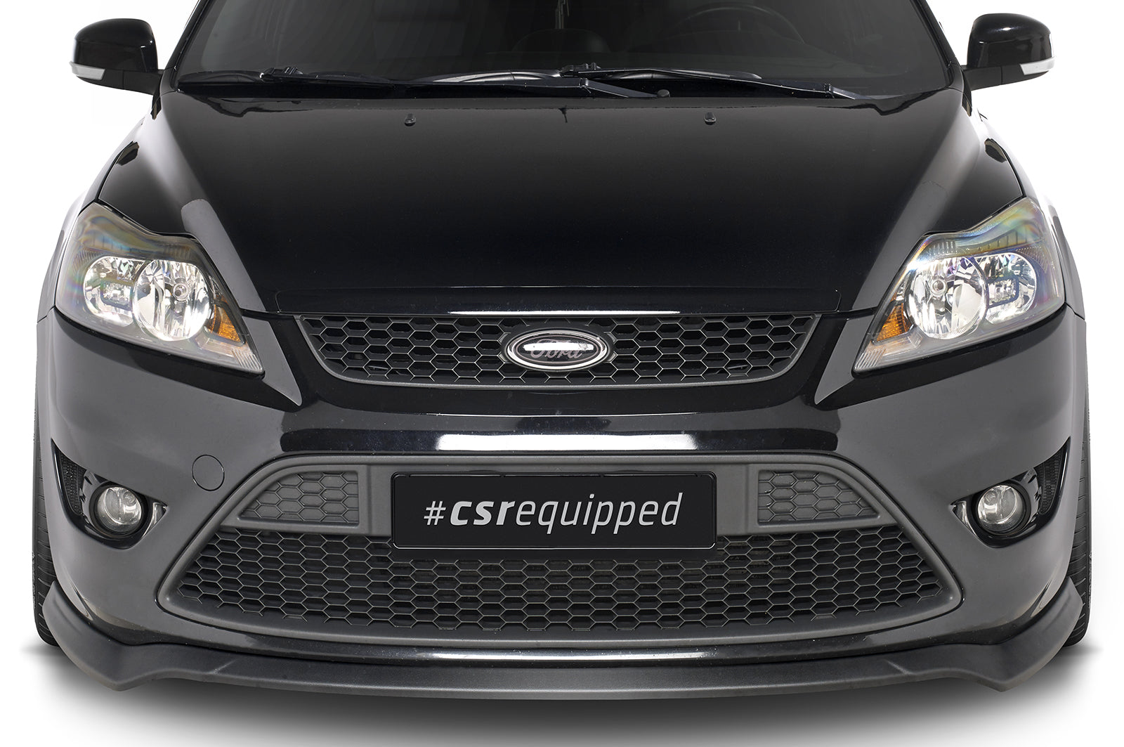 CSR Frontspoiler | Cup-Spoilerlippe mit ABE für Ford Focus MK2 ST CSL509-L Unlackiert roh (Lackierung erforderlich)