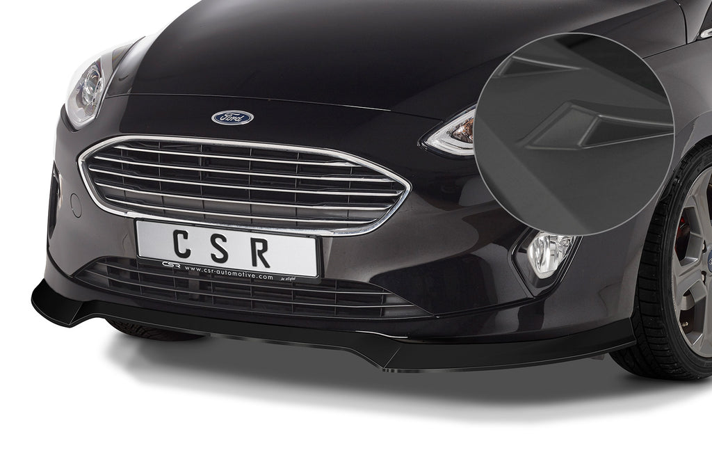 CSR Frontspoiler | Cup-Spoilerlippe mit ABE für Ford Fiesta MK8 CSL510-L Unlackiert roh (Lackierung erforderlich)