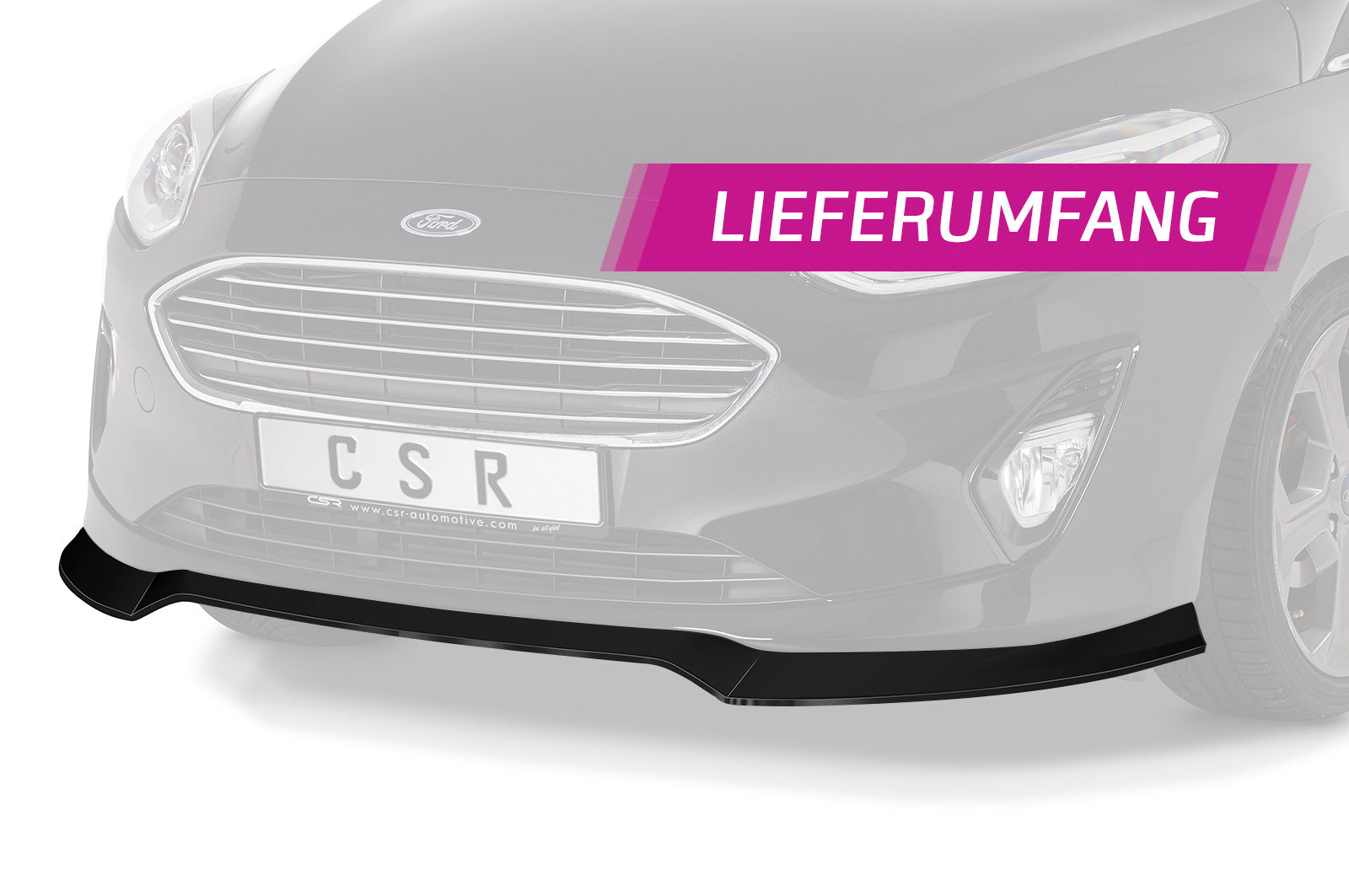 CSR Frontspoiler | Cup-Spoilerlippe mit ABE für Ford Fiesta MK8 CSL510